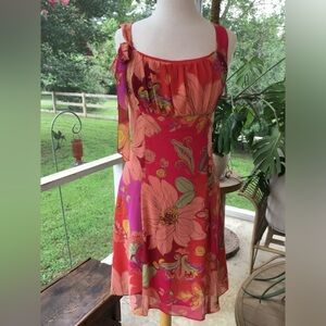 Vintage Bob Mackie Pink Floral Sundress